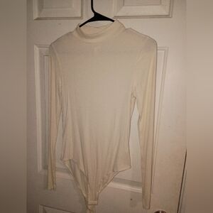 Belle Du Jour White Bodiesuit Size Large